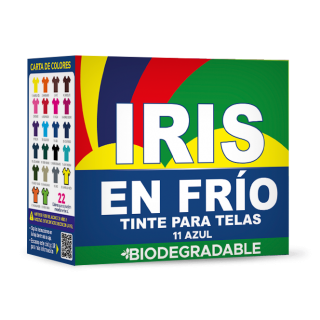 Tinte Iris Frio #11 Azul Tintura Ropa Color Tinte Tela Pigmento Textil Colorante