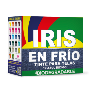 Tinte Iris Frio #12 Azul Índigo Tintura Ropa Color Tinte Tela Pigmento Textil Colorante
