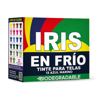 Tinte Iris Frio #13 Azul Marino Tintura Ropa Color Tinte Tela Pigmento Textil Colorante