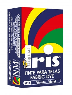 Tinte Iris Caliente #14 Violeta Tintura Ropa Color Tinte Tela Pigmento Textil Colorante