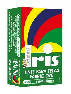 Tinte Iris Caliente #20 Verde Tintura Ropa Color Tinte Tela Pigmento Textil Colorante