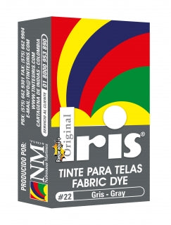 Tinte Iris Caliente #22 Gris Oscuro Tintura Ropa Color Tinte Tela Pigmento Textil Colorante