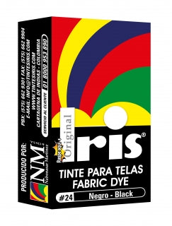 Tinte Iris Caliente #24 Negro Tintura Ropa Color Tinte Tela Pigmento Textil Colorante