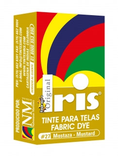 Tinte Iris Caliente #27 Mostaza Tintura Ropa Color Tinte Tela Pigmento Textil Colorante