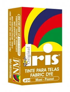 Tinte Iris Caliente #34 Maní Tintura Ropa Color Tinte Tela Pigmento Textil Colorante