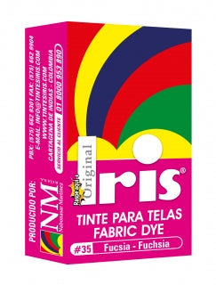 Tinte Iris Caliente #35 Fucsia Tintura Ropa Color Tinte Tela Pigmento Textil Colorante