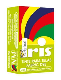Tinte Iris Caliente #43 Lima Limón Tintura Ropa Color Tinte Tela Pigmento Textil Colorante