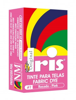 Tinte Iris Caliente #7 Rosado Tintura Ropa Color Tinte Tela Pigmento Textil Colorante