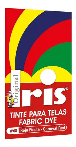 Tinte Iris Caliente #48 Rojo Fiesta Tintura Ropa Color Tinte Tela Pigmento Textil Colorante