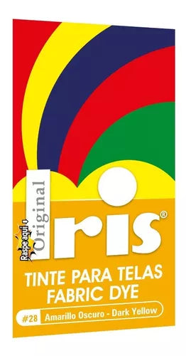 Tinte Iris Caliente #28 Amarillo Oscuro Tintura Ropa Color Tinte Tela Pigmento Textil Colorante