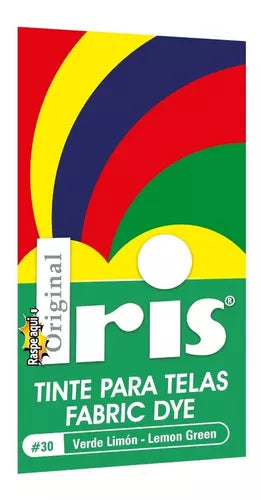 Tinte Iris Caliente #30 Verde Limón Tintura Ropa Color Tinte Tela Pigmento Textil Colorante
