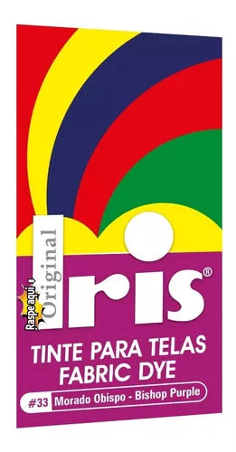 Tinte Iris Caliente #33 Morado Obispo Tintura Ropa Color Tinte Tela Pigmento Textil Colorante