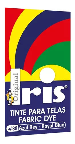 Tinte Iris Caliente #38 Azul Rey Tintura Ropa Color Tinte Tela Pigmento Textil Colorante