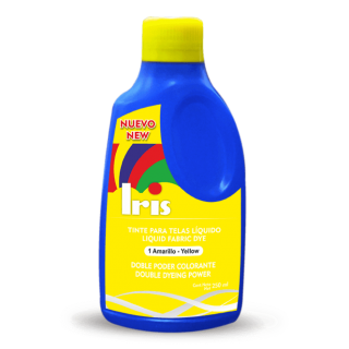 Tinte Iris Liquido #1 Amarillo Tintura Ropa Color Tinte Tela Pigmento Textil Colorante