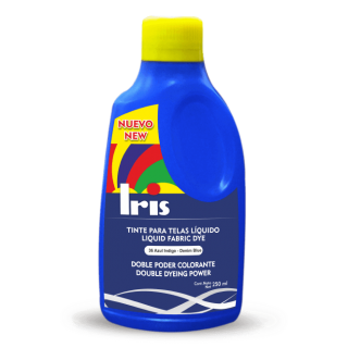 Tinte Iris Liquido #36 Azul Índigo Tintura Ropa Color Tinte Tela Pigmento Textil Colorante