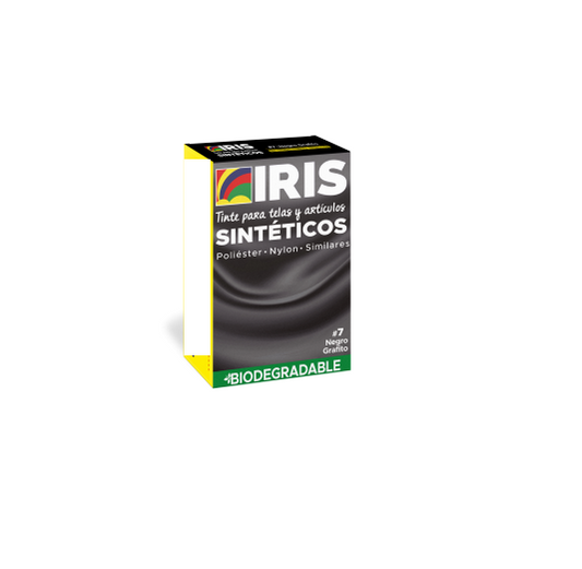 Tinte Iris Sintetico #7 Negro Carbón Tintura Ropa Color Tinte Tela Pigmento Textil Colorante