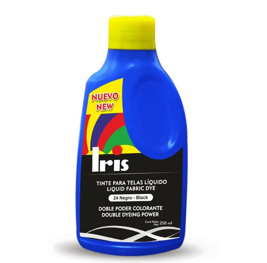 Tinte Iris Liquido #24 Negro Tintura Ropa Color Tinte Tela Pigmento Textil Colorante