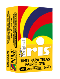Tinte Iris Caliente #2 Amarillo Oro Tintura Ropa Color Tinte Tela Pigmento Textil Colorante